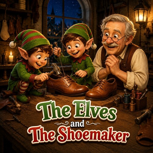 The Elves and the Shoemaker production artwork